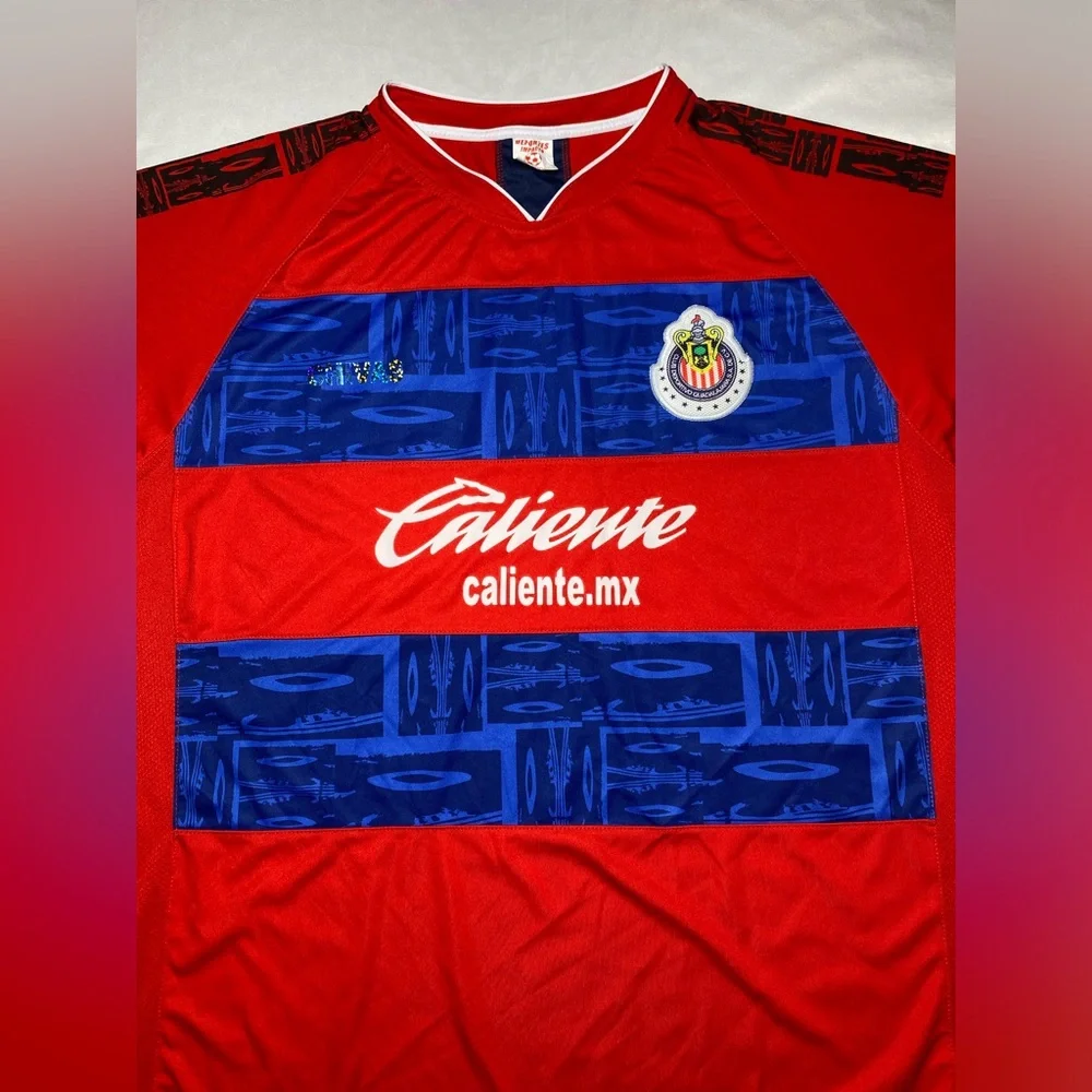 Vintage Chivas Of Guadalajara Caliente Football Soccer‎ Jersey Size Men’s LARGE